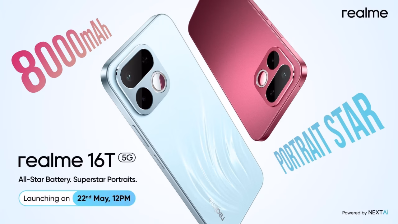 Realme 16T smartphone with 8,000mAh battery launching in India