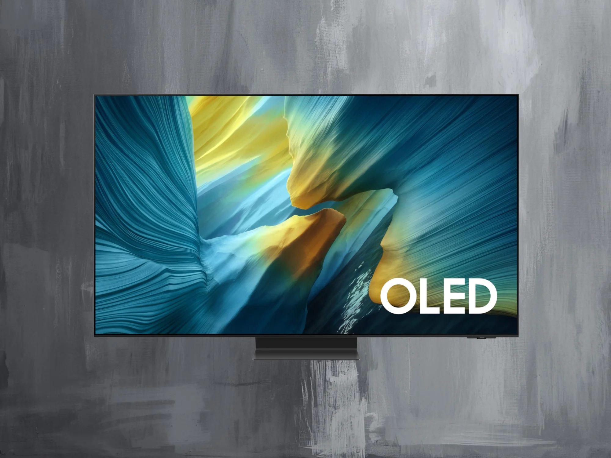 Samsung S95F OLED TV 55-inch model with bright image and slim design