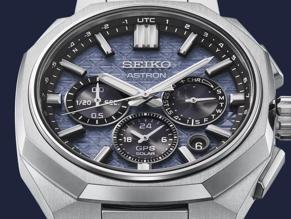 Seiko Astron GPS solar watch with Quick-Change band system and titanium bezel
