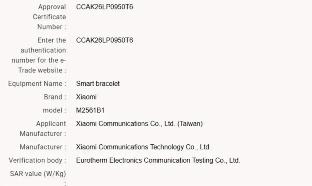 Xiaomi Smart Band 11 battery life and charging