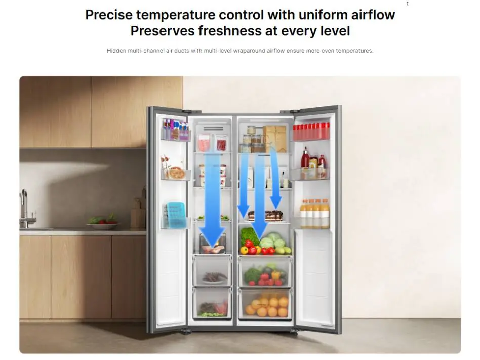 Smartphone app controlling Xiaomi refrigerator (Photo: Xiaomi)