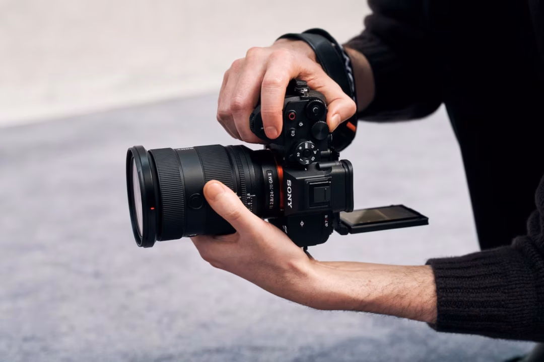 Sony A7r VI full-frame camera with 66 MP sensor and OLED EVF
