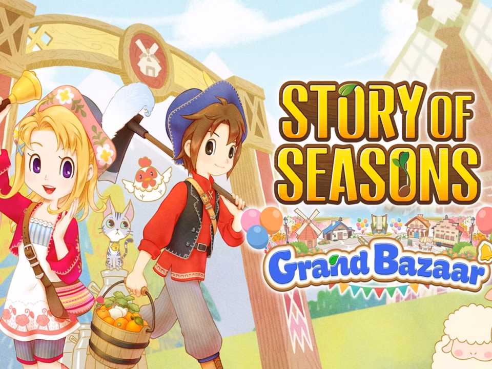 Story of Seasons Grand Bazaar farming sim gameplay on PS5 and Xbox