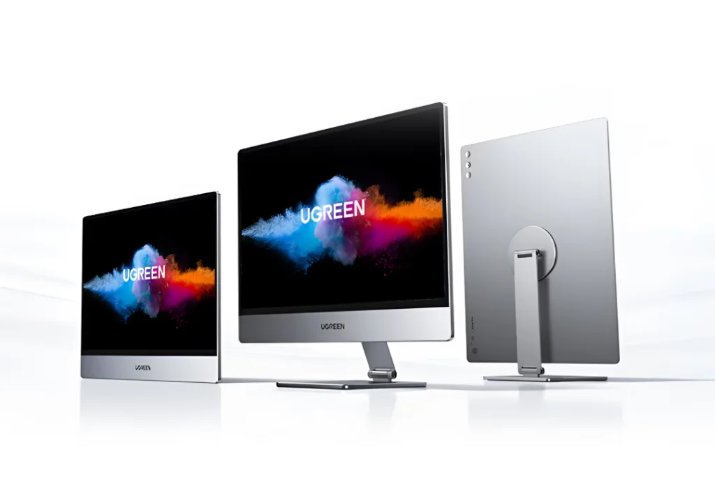 Magnetic stand attached to Ugreen AP16 portable monitor