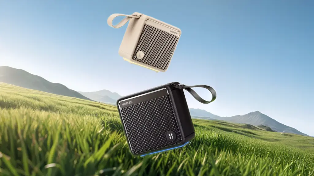 Ugreen M3 Bluetooth Speaker: Practical Features or Just Noise? Ugreen M3 Bluetooth speaker in Starry Black showing compact and lightweight design
