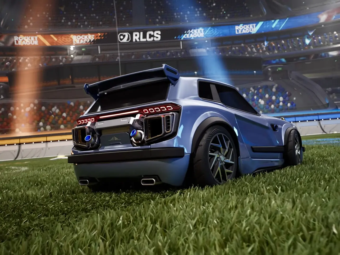 Unreal Engine 6 graphics reveal in Rocket League showing advanced ray tracing effects