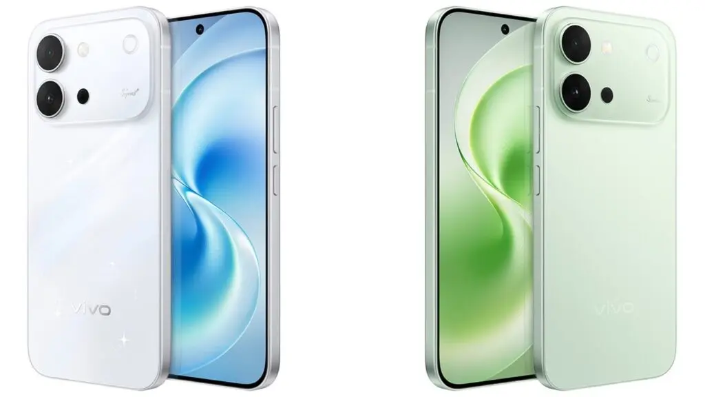 Vivo S60 smartphone showing Starry Sea textured finish and metal frame