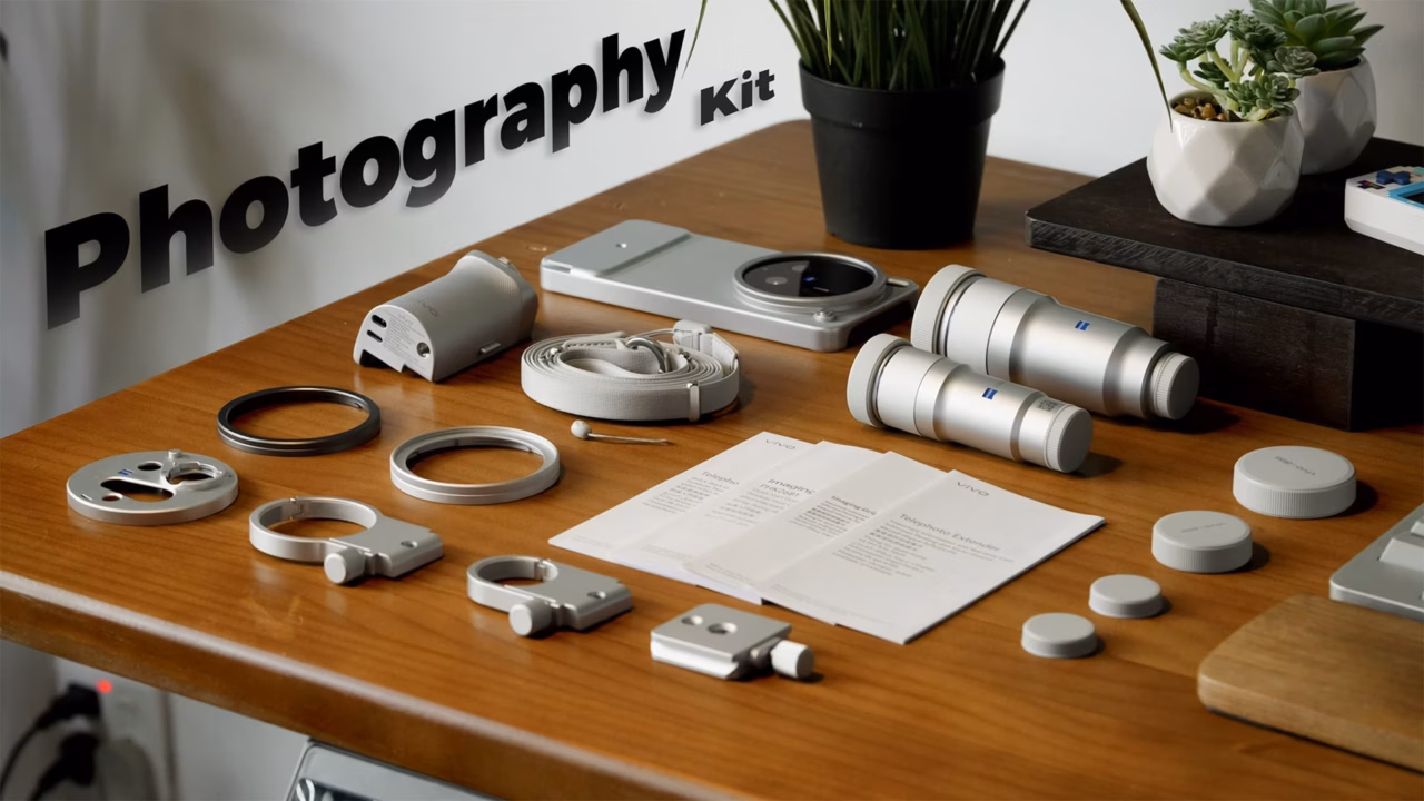 Vivo X300 Ultra with teleconverter lens attached for wildlife photography