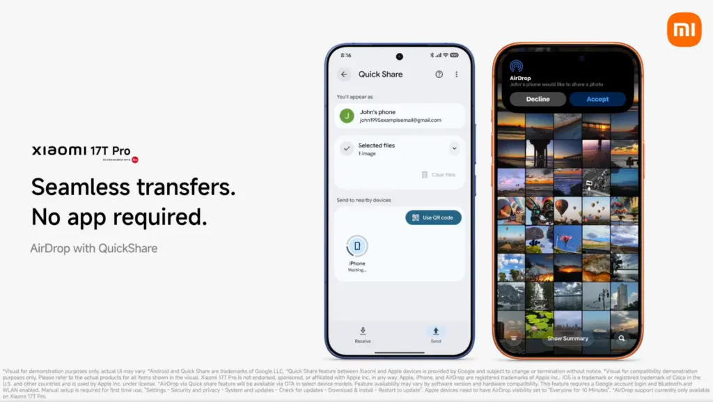 Android Quick Share QR code transfer example (Photo: Xiaomi)
