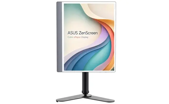 Asus 13.3-inch color e-paper touchscreen display at Computex 2026 (Photo: Asus)