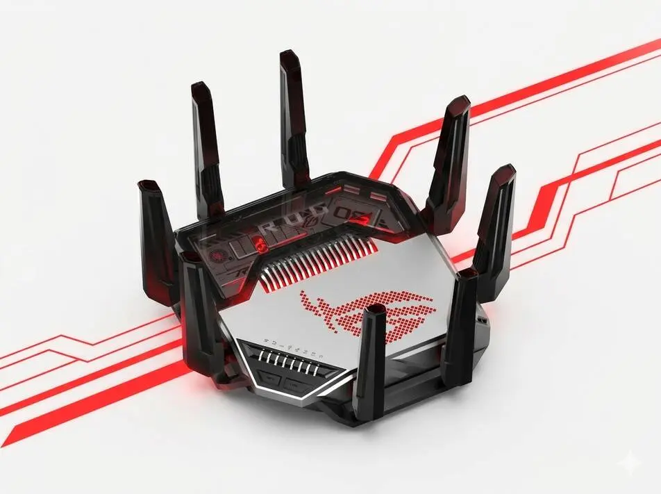 Asus ROG Rapture GT-BN98 Pro Wi-Fi 8 gaming router with advanced cooling and dual 10G ports