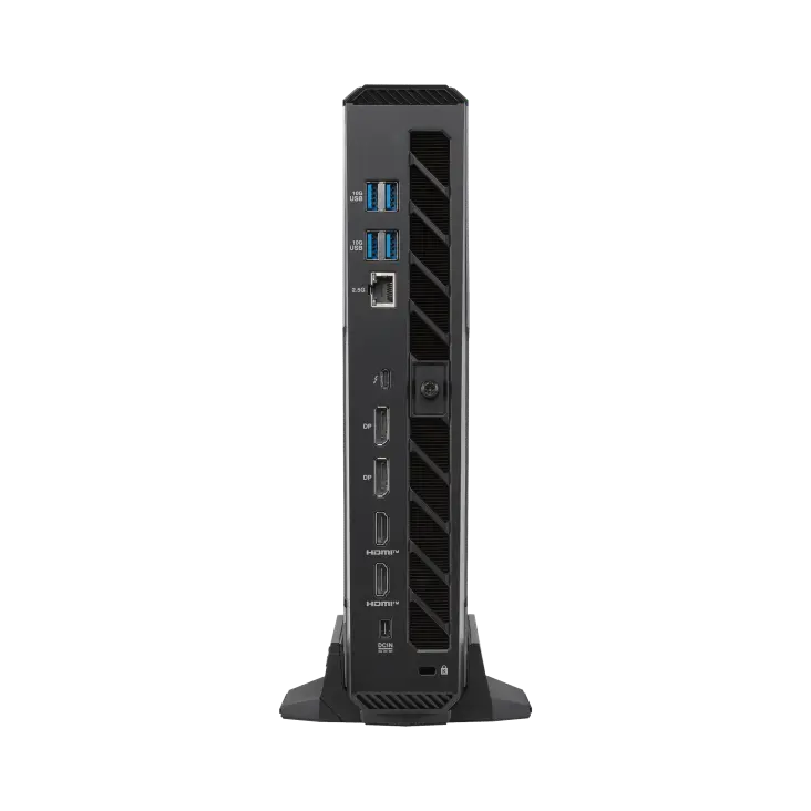 Back panel showing connectivity ports on Asus ROG NUC 16 Edition 20 (Photo: Asus)