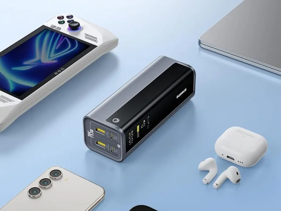 Baseus EnerGeek GR12 20,800mAh power bank with digital display and 145W charging capability