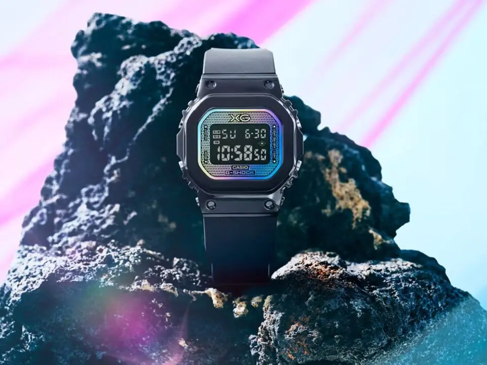 Casio G-Shock GMS5600XG-1 rainbow glass watch