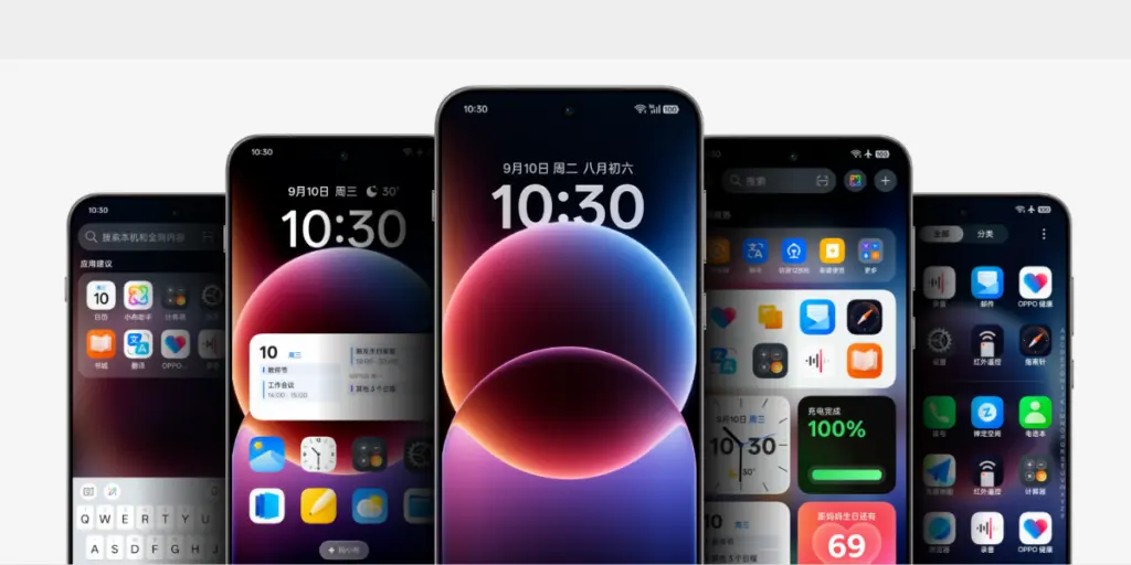 ColorOS 17 leaked interface showing liquid glass design (Photo: Oppo)