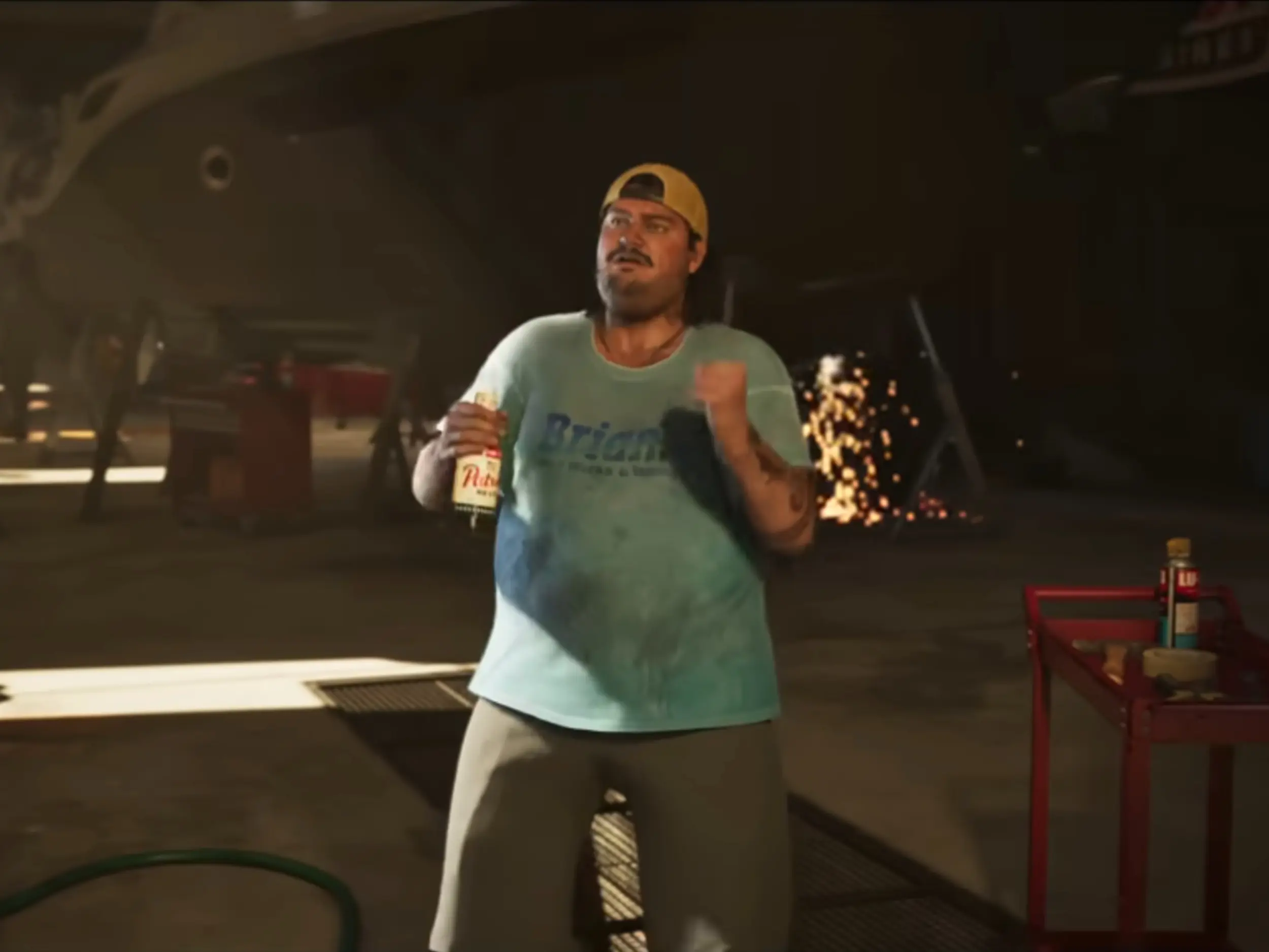 GTA 6 second trailer shows floating street lamp, fans see it as a positive sign Floating street lamp glitch in GTA 6 second trailer