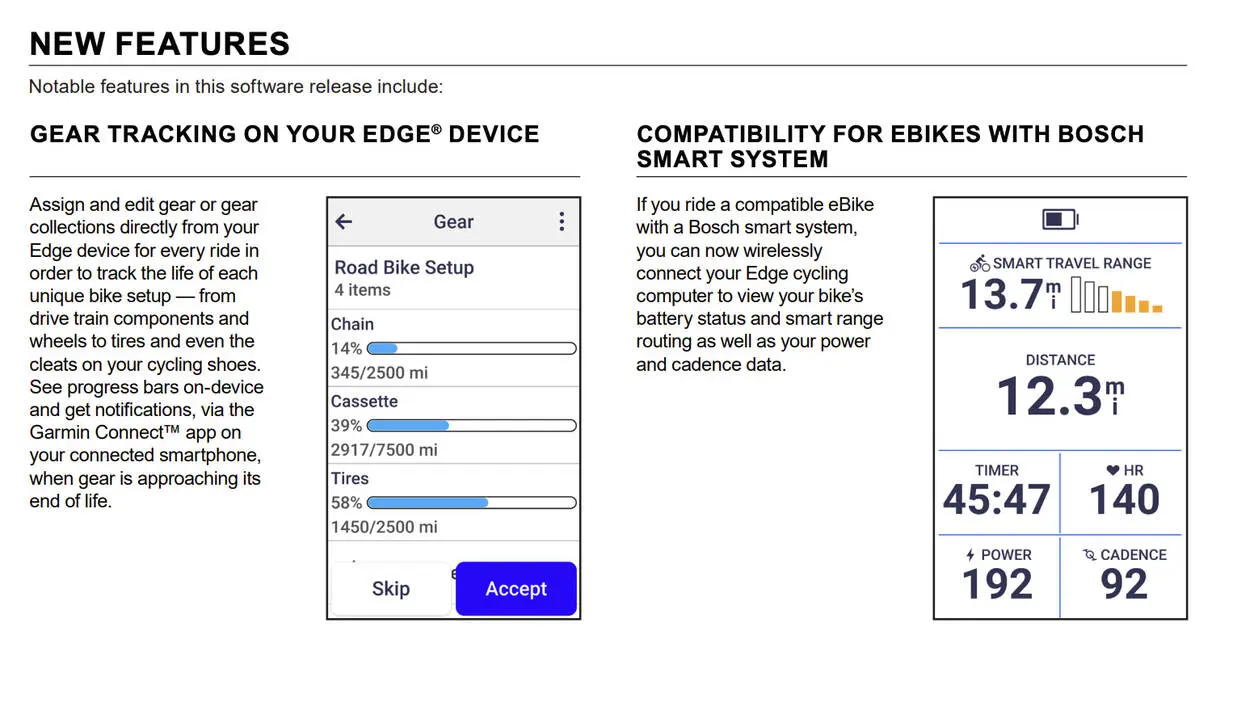 Garmin Edge cycling computer screen (Photo: Garmin)