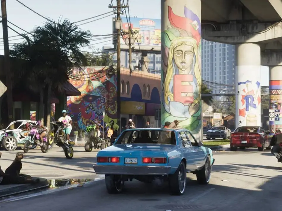 Grand Theft Auto 6 gameplay featuring vehicle with potential fuel system