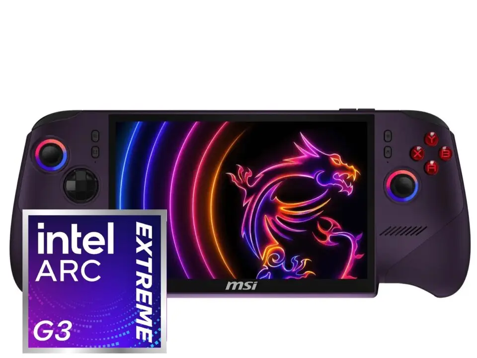 Intel Arc G3 Extreme chip powering high-performance handheld gaming consoles