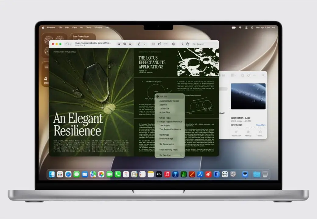 macOS 27 Golden Gate interface showcasing new AI features and design improvements