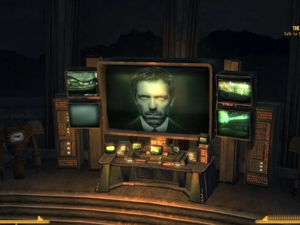 Modded Fallout New Vegas screenshot featuring Dr Robert House