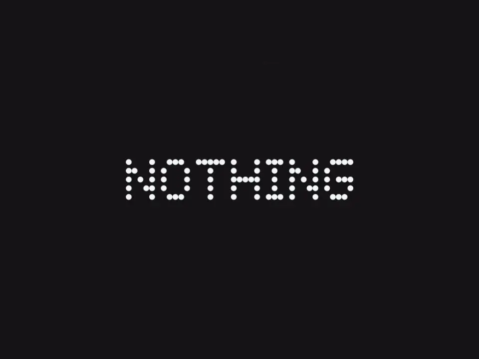 Nothing brand logo displayed on a clean professional background
