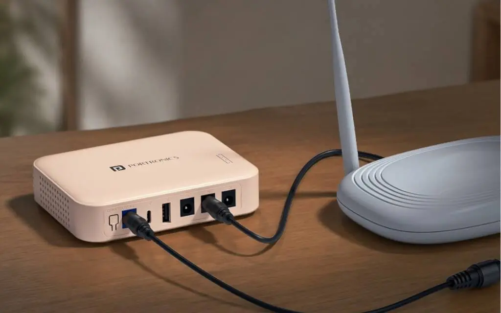 Portronics Kinetics 8K mini UPS compact router power backup device
