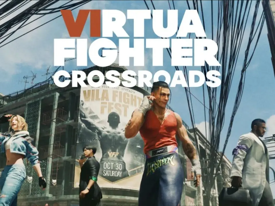 Promotional cover art for the upcoming game Virtua Fighter Crossroads