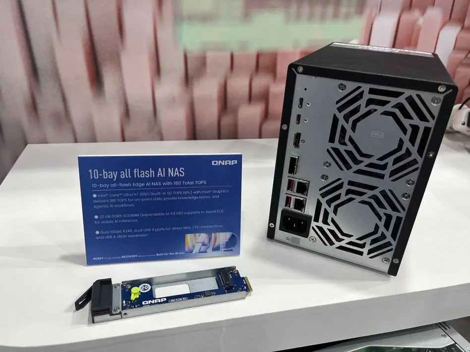 Rear view of QNAP NAS (Photo: QNAP)