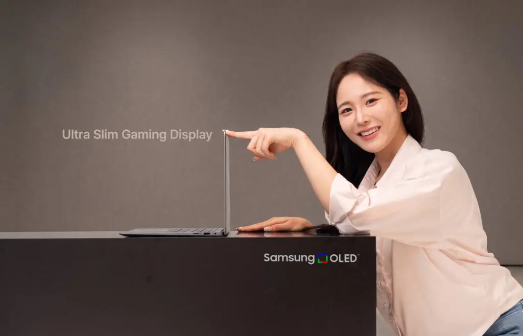 Samsung Display Ultra Slim OLED panel showcased at Computex Taipei 2026