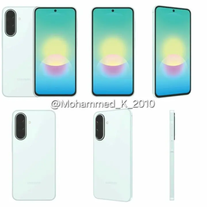 Samsung Galaxy A27 Expands Color Palette with Awesome Mint, Keeping Its Familiar Design Samsung Galaxy A27 smartphone in Awesome Mint color showing sleek design and triple rear cameras