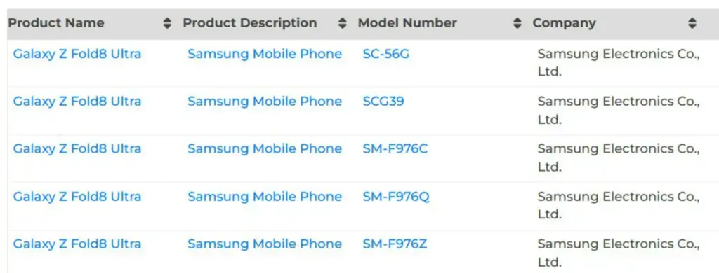 Samsung galaxy z fold 8 ultra surfaces in bluetooth certification with plans for japan Samsung Galaxy Z Fold 8 Ultra Bluetooth certification listing
