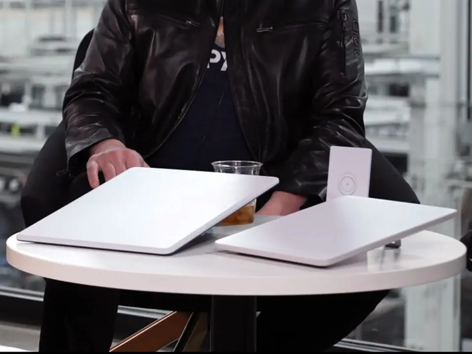 SpaceX Starlink Standard Gen4 dish showing slim and portable design