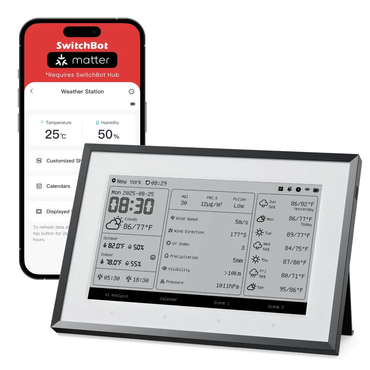 SwitchBot weather station brings smart home control and calendar alerts to an e ink display for $110 SwitchBot Weather Station smart home controller and e ink display