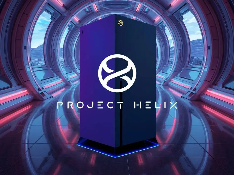 Xbox Project Helix console concept with futuristic design and advanced features