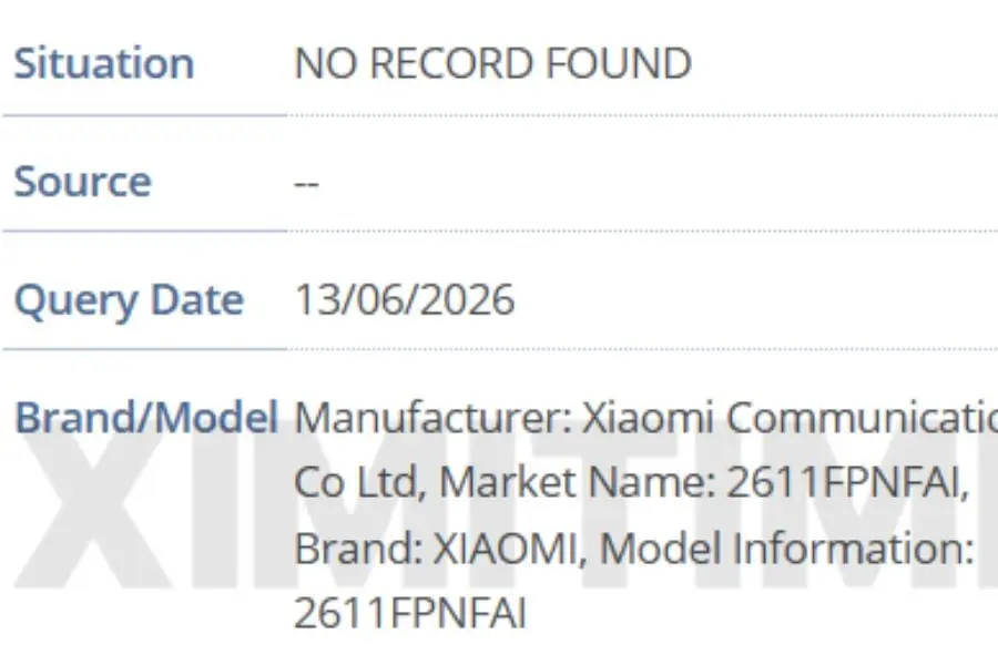 Xiaomi 18 Series Appears In GSMA Database With Madrid Codename Xiaomi 18 Pro India IMEI listing