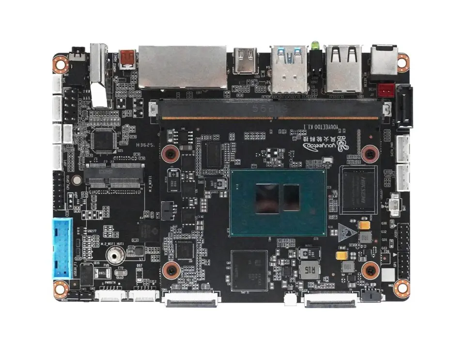 Youyeetoo K1 modular mini PC with Intel N100 compute module and carrier board