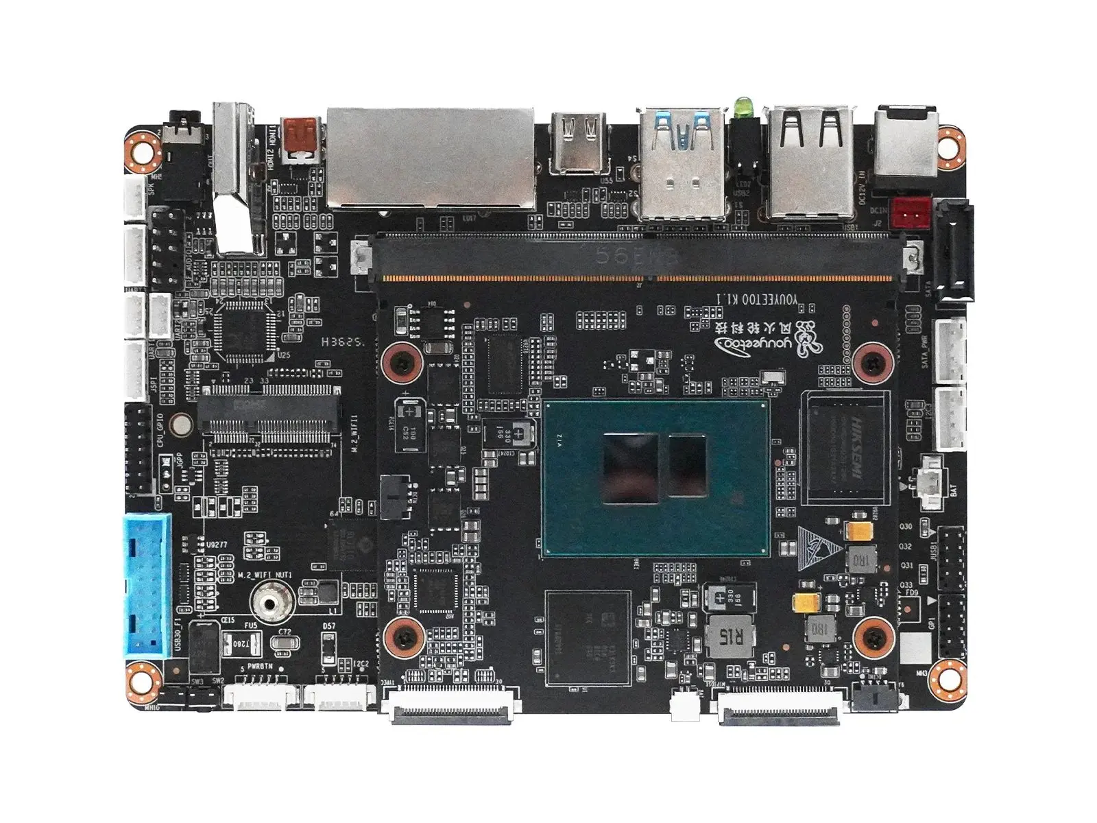 Youyeetoo K1 modular mini PC with Intel N100 compute module and carrier board